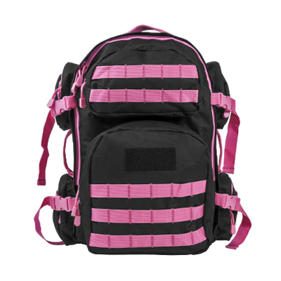 Vism By Ncstar Tactical Back Pack/ Black W/Pink Trim