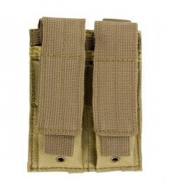 Vism By Ncstar Double Pistol Mag Pouch/Tan