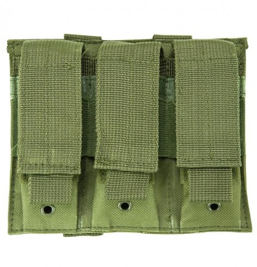Vism By Ncstar Triple Pistol Mag Pouch/Green 1