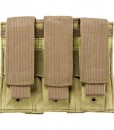 Vism By Ncstar Triple Pistol Mag Pouch/Tan