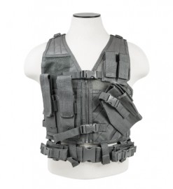 Vism By Ncstar Tactical Vest/Urban Gray Xs-s